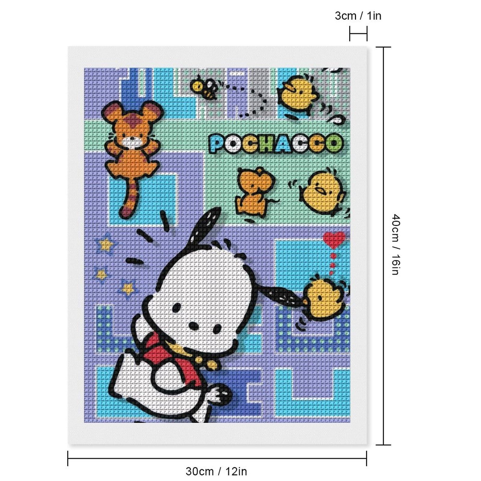 Amazon.co.jp: ポチャッコ ダイヤモンドアート 四角いビーズ